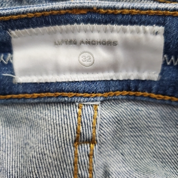 Lifted Anchors Distressed Men's Jeans Size 32 Faded Patched Denim Grunge Rare - Picture 13 of 14